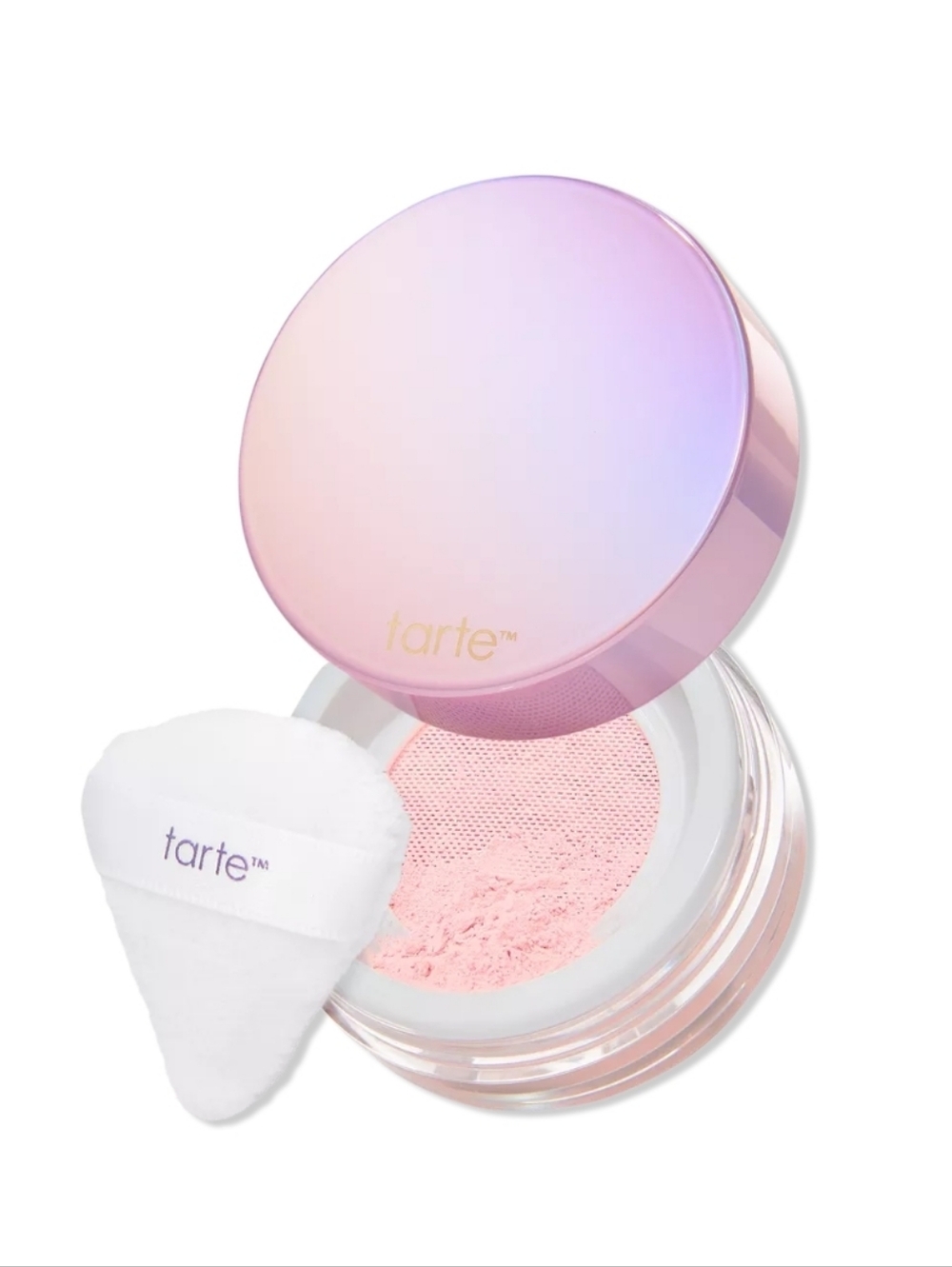 tarte creaseless setting & brightening powder - PINK - Full Size - NWT